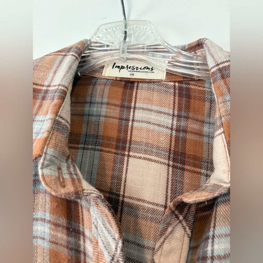 Plaid Flannel Shirt from ** Impressions Boutique ** Small/Medium - Picture 2 of 4